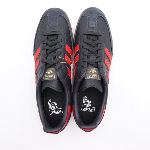 NEW adidas Originals Samba OG Leather Sneakers IG6173 Carbon - Picture 3 of 9